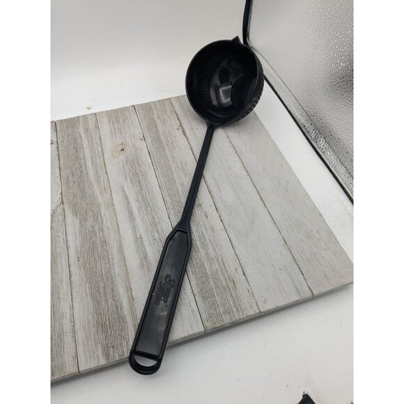 Scoop N Strain Black Kitchen Utensil For Cooking & Straining - Picture 1 of 7